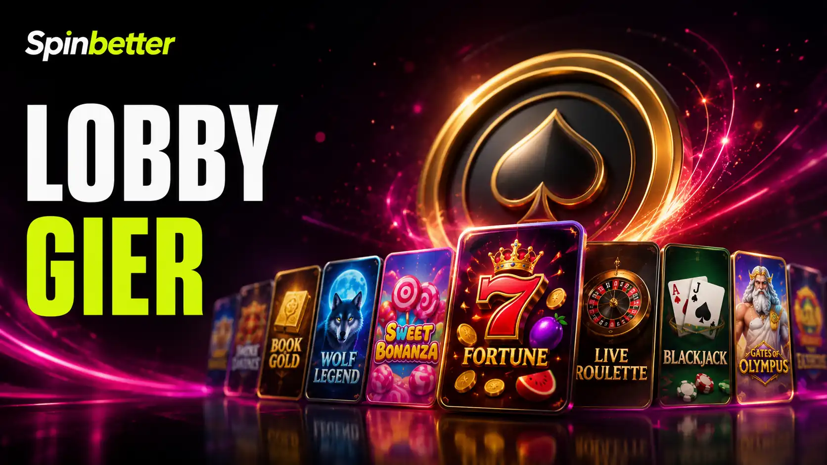 SpinBetter casino — lobby kasyna w wersji polskiej